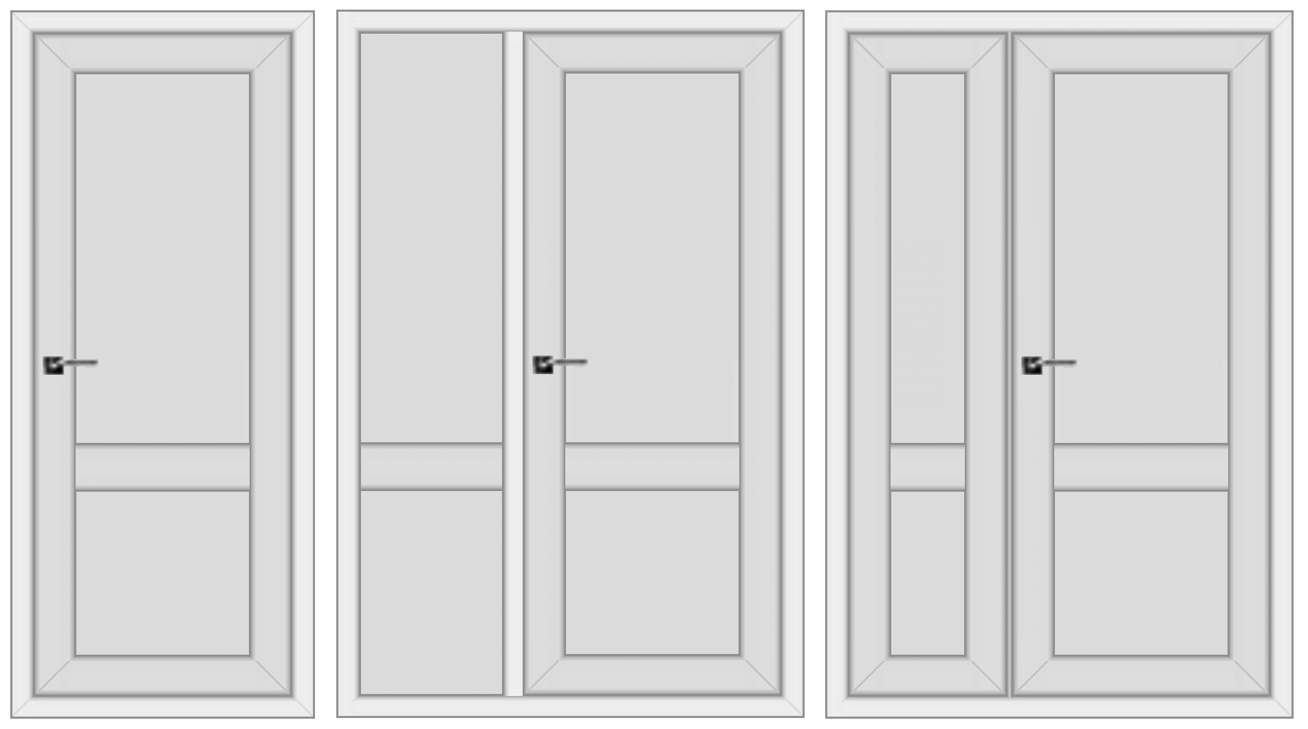 Plastikinių durų dydžiai ir formos