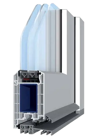 Salamander bluEvolution 73 AD terasos durų profilis