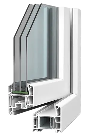 VEKA Softline 76 AD lango profilis
