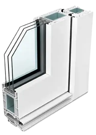 VEKA Softline 76 AD terasos durų profilis