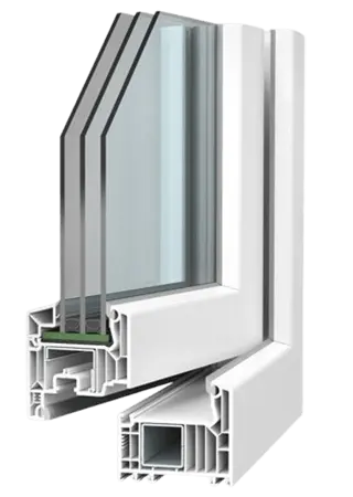 VEKA Softline 82 AD lango profilis