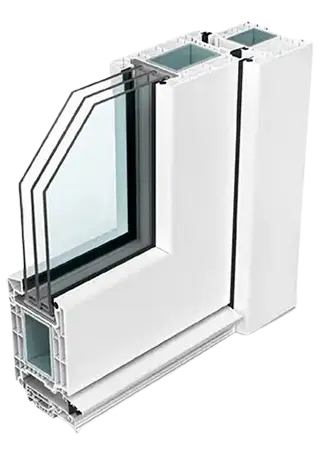 VEKA Softline 82 AD terasos durų profilis